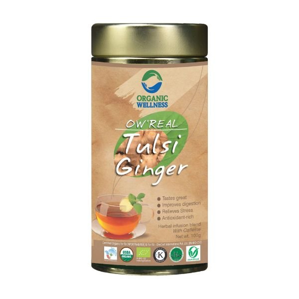 Tulsi Ginger-front-organic wellness