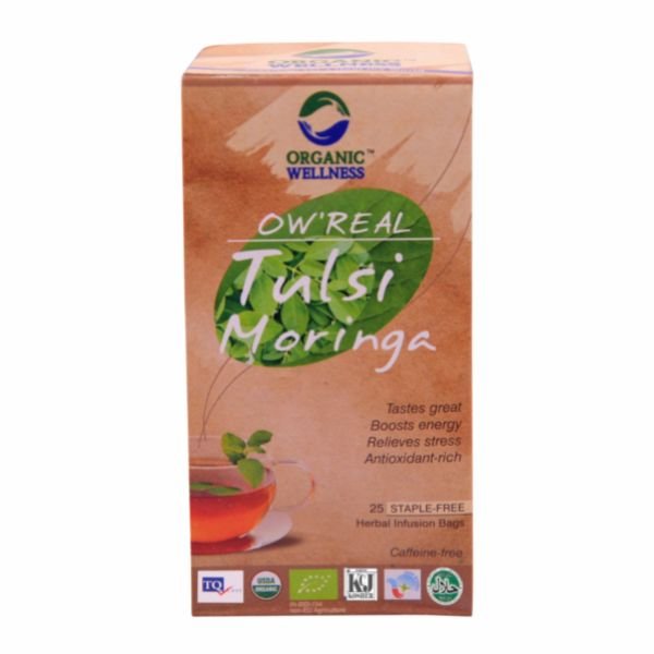Tulsi Moringa 25 Teabags-front-organic wellness