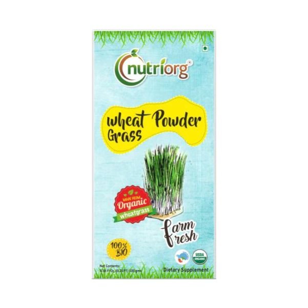 Wheatgrass powder- Front-nutriorg