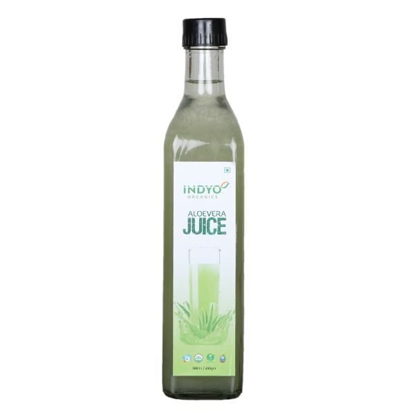 Aloevera Juice 500 ml-front-Indyo Organic