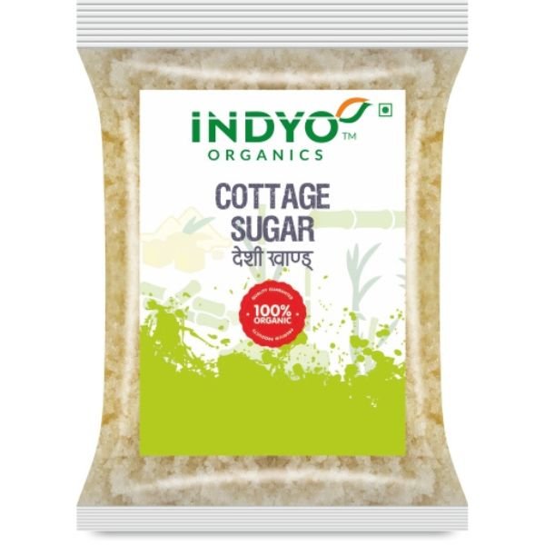 Cottage Sugar (Desi Khand) 1 kg-front- Indyo Organic