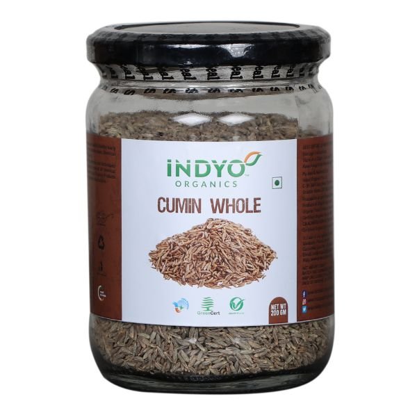 Cumin 200 gm -front- Indyo Organic