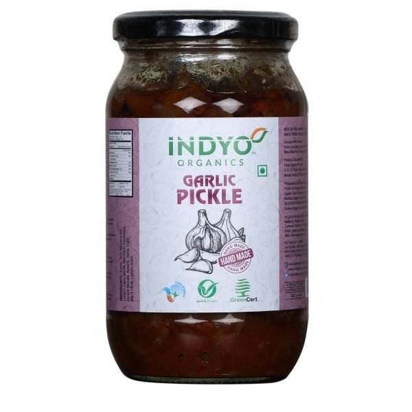 Garlic Pickle-front- Indyo Organic
