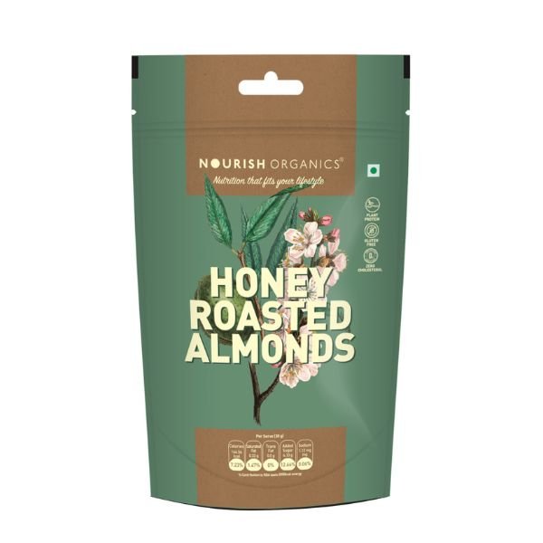 Honey-Roasted-Almonds-Nourish Organics