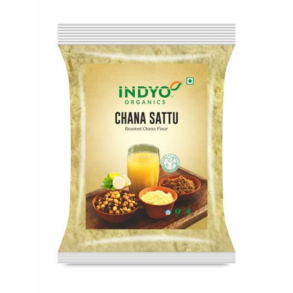 Chana Sattu 500 gm-front-Indyo Organic