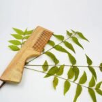 Neem Wood Comb With Handle -front-Orga Life