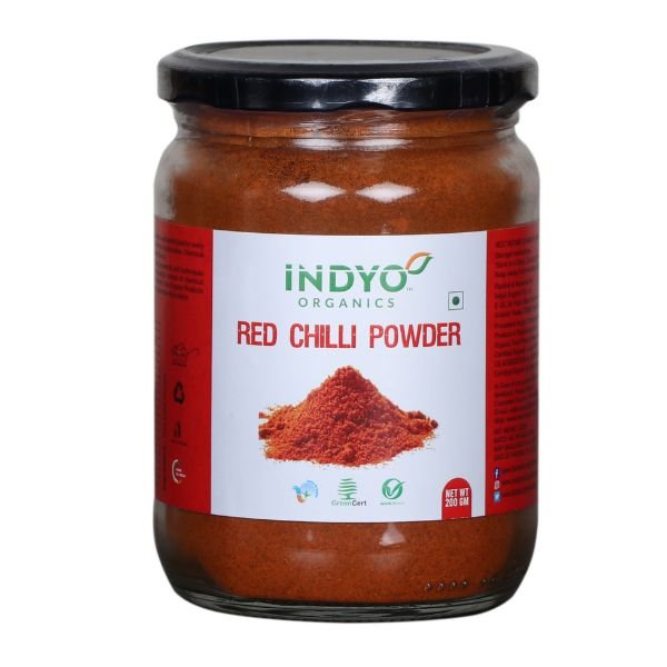 Red Chilli Powder 200 gm-front-Indyo Organic