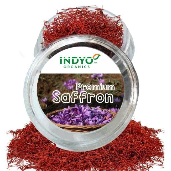 Saffron 1 gm-front-Indyo Organic