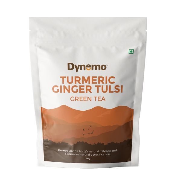 Turmeric Ginger Tulsi Green Tea-front2-Dynemo