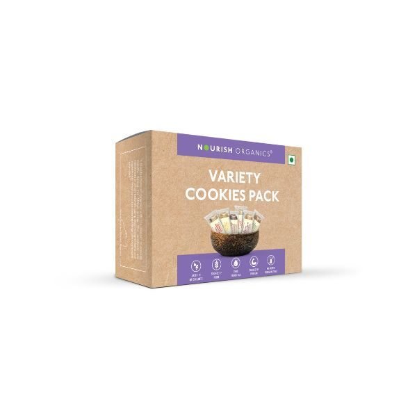Variety Cookies Pack 140 gm-front- Nourish Organics
