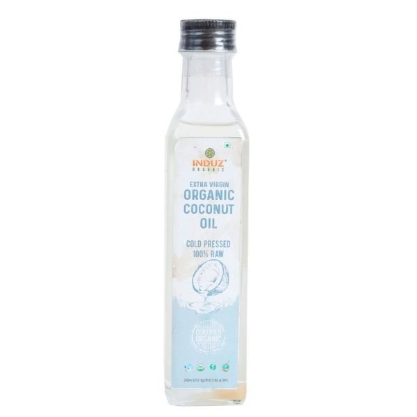 Virgin Coconut Oil 250 ml-front1-Induz Organic