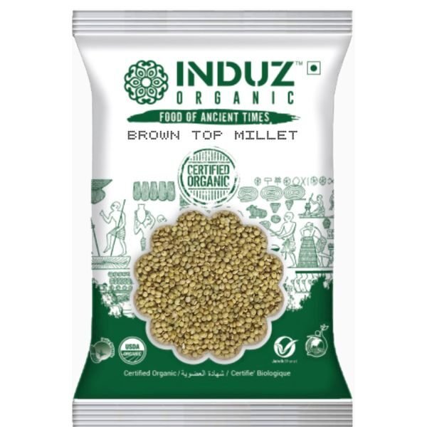 Brown Top Millet 500 gm-front-Induz Organic