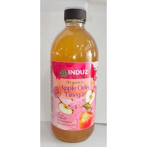 Apple Cider Vinegar 500 ml-front1-Induz Organic