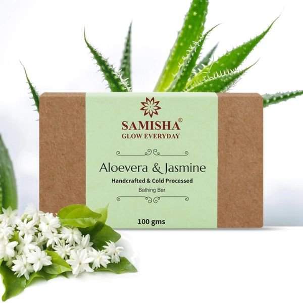 Aloevera & Jasmine Soap-front5-samisha organic