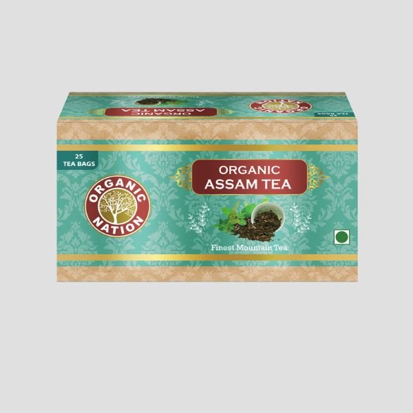 Organic Assam Tea (25 Tea Bags) 45 gm-Organic Nation