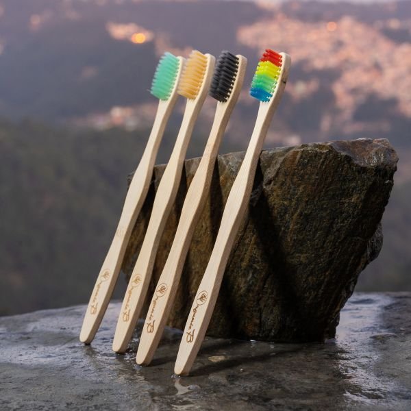 Bamboo Toothbrush Colour Pack ( 4 Pcs)3