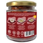 Activated Cinnamon Chilli Almonds (100% Natural & Fresh, Long Soaked & Air Dried to Crunchy Perfection) - 100g (Pack of 2)4-back1-D alive