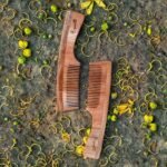 Neem Wood Comb with Handle-front2-Organic B