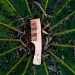 Neem Wood Comb with Handle-front1-Organic B