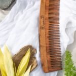 Handmade Neem Wood Comb5-front3-Organic B