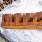 Handmade Neem Wood Comb5-front-Organic B