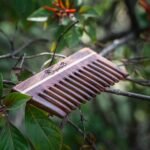 Pocket Size Rosewood Sheesham Wood Comb (Wide)5-front-Organic B