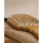 Wooden Bristle Paddle Brush Bamboo Hair Brush3-front3-Organic B