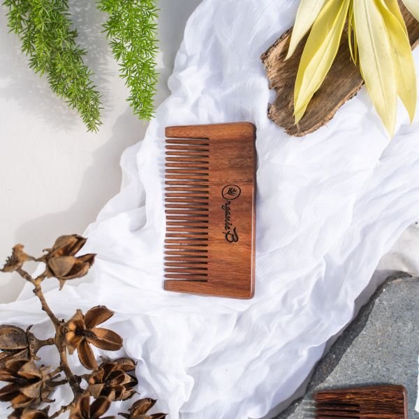Pocket Size Rosewood Sheesham Wood Comb for Beard4-1- Organic B