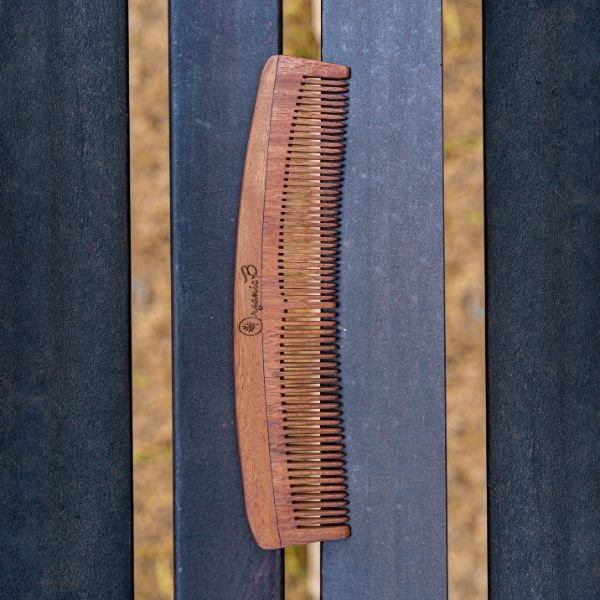 Premium Rosewood/Sheesham Wood Comb with Tail Handle-6- Organic B