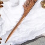 Premium Rosewood/Sheesham Wood Comb with Tail Handle-2- Organic B