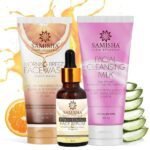 Vitamin C Facewash, Vitamin C Serum & Facial Cleansing Milk Trio Pack-samisha organic