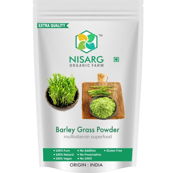 Barley Grass Powder-front-Nisarg Organic