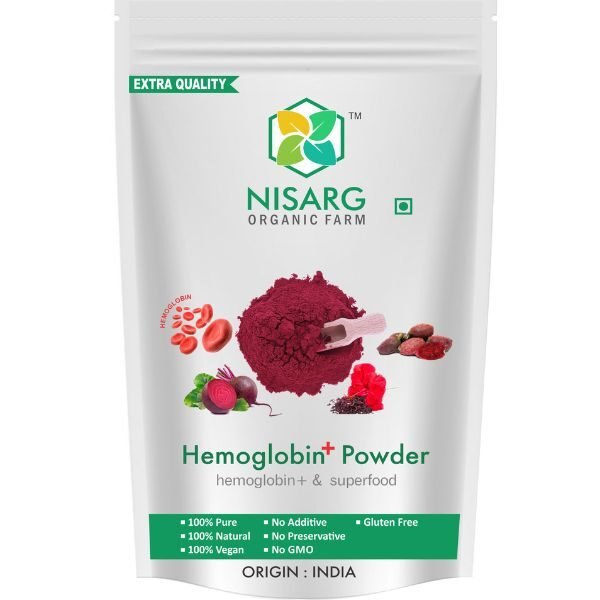 Hemoglobin+ Powder-front-samisha Organic