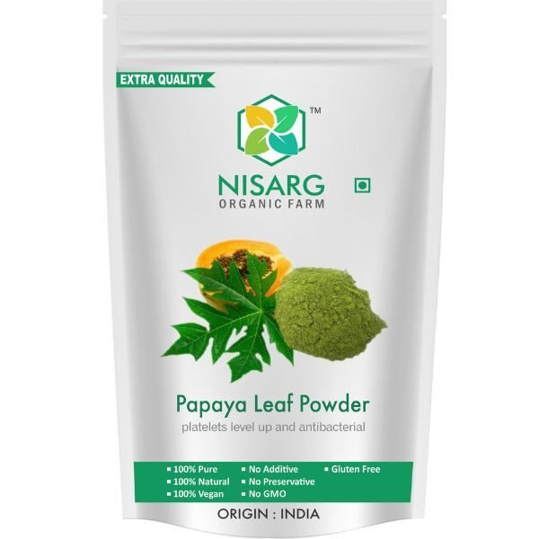 Papaya Leaf Powder-front-samisha Organic