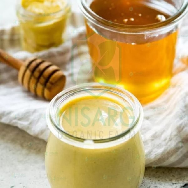 Raw Mustard Honey-front-Nisarg Organic