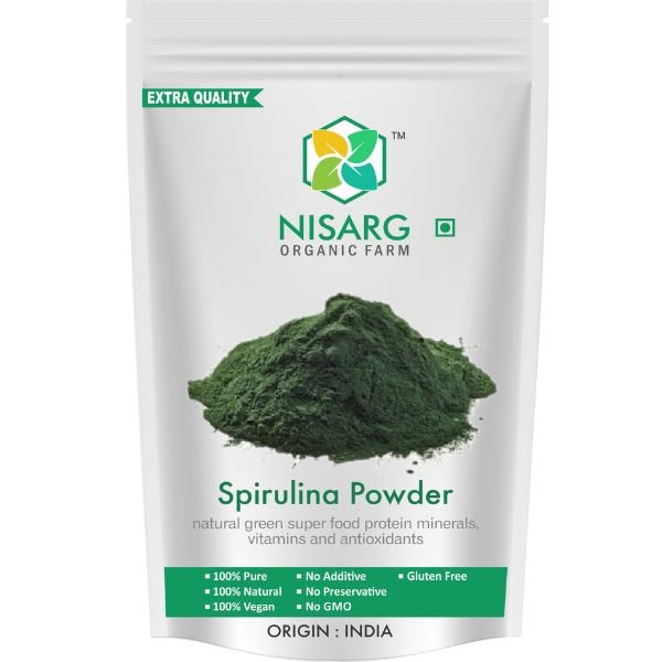 Spirulina Powder-front-Nisarg Organic