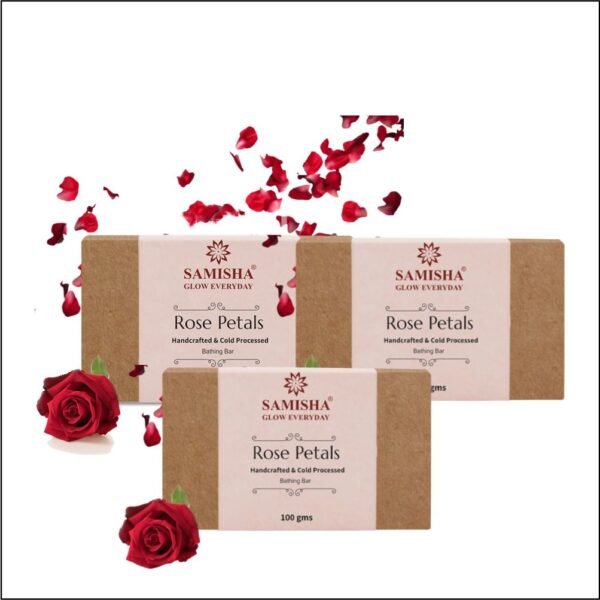 Rose Petals Soap-front-samisha Organic