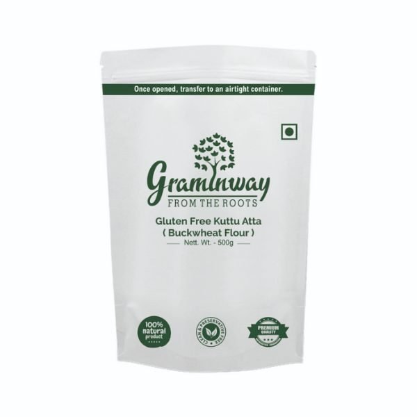 Gluten Free Kuttu Atta / Buckwheat Flour -front1-Graminway