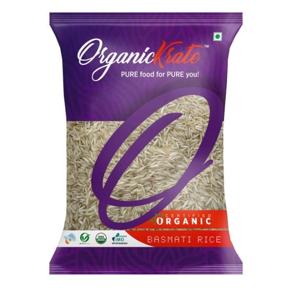 OrganicKrate Basmati Rice Premium Organic - 1 Kg1