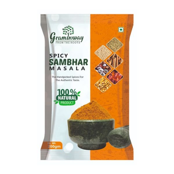 Spicy Sambhar Masala -front-Graminway