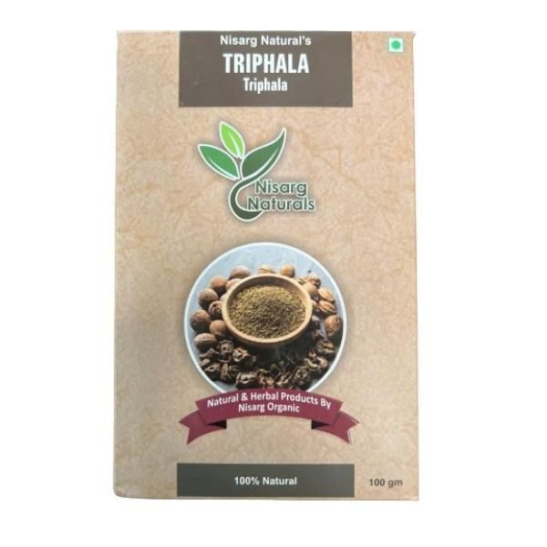 Triphala Powder 100 gm-front-nisarg naturals
