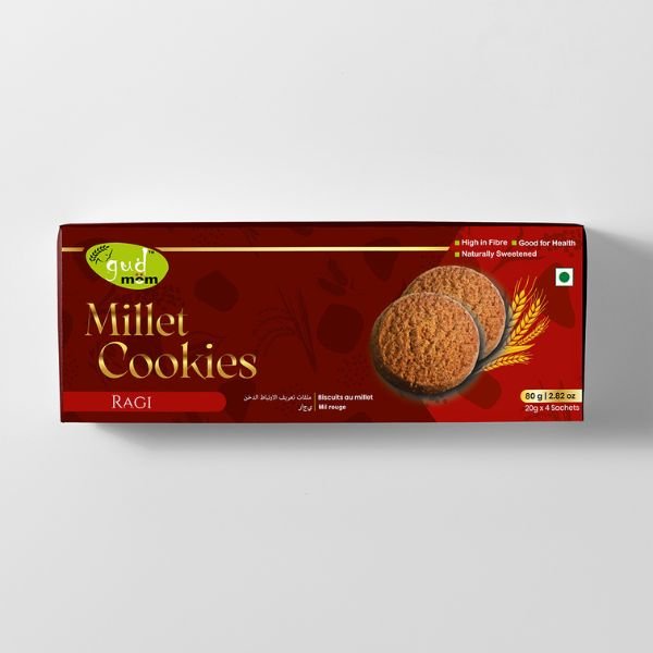 Gudmom Ragi Millet Cookies 80 gm