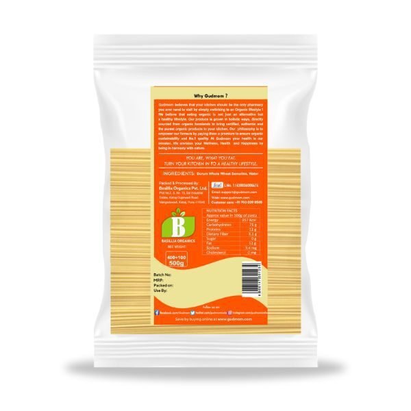 Gudmom Whole Wheat Pasta Spaghetti-2