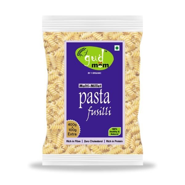 Multi Millet Pasta Fusilli-front-Gudmom