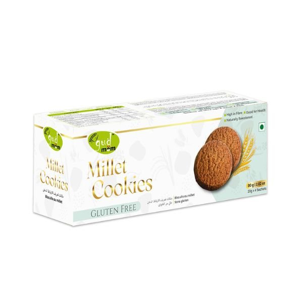 Gudmom Gluten Free Millet Cookies 80 gm