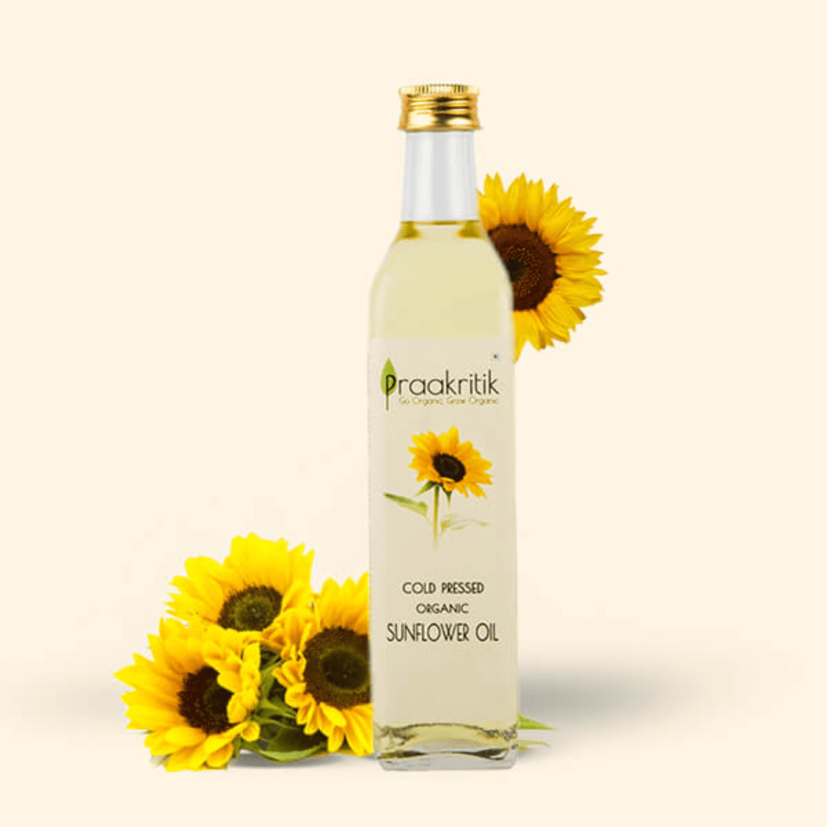 Cold-Pressed-Organic-Sunflower-Oil-front-praakritik