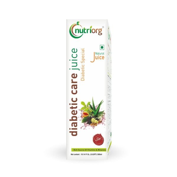 Nutriorg Diabetic Care Juice 300 ml ( Pack of 2)3