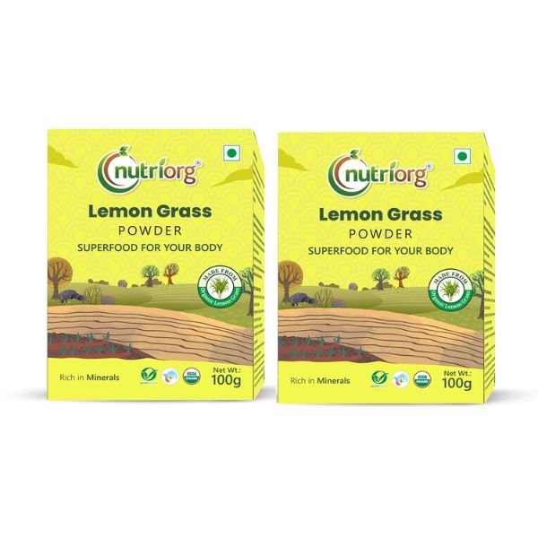 Nutriorg Lemon Grass Powder 100g ( Pack of 2)1
