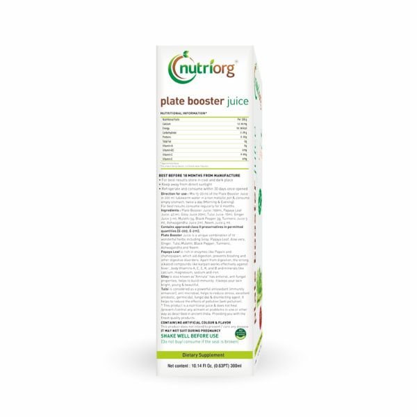 Nutriorg Platebooster Juice 300 ml ( Pack of 2)4