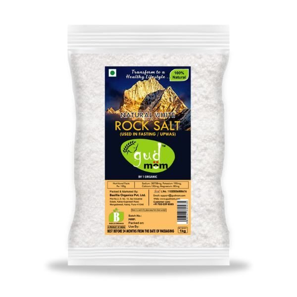gudmom Natural White Rock Salt (Used in Fasting-Upwas) 1 Kg-5